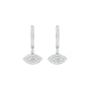 Prism Trail Diamond Drop Earrings 18 KT / White Gold