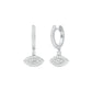 Prism Trail Diamond Drop Earrings 18 KT / White Gold