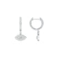 Prism Trail Diamond Drop Earrings 18 KT / White Gold