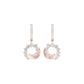 Curve Current Diamond Drop Earrings 18 KT / Rose Gold