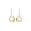 Curve Current Diamond Drop Earrings 18 KT / Yellow Gold