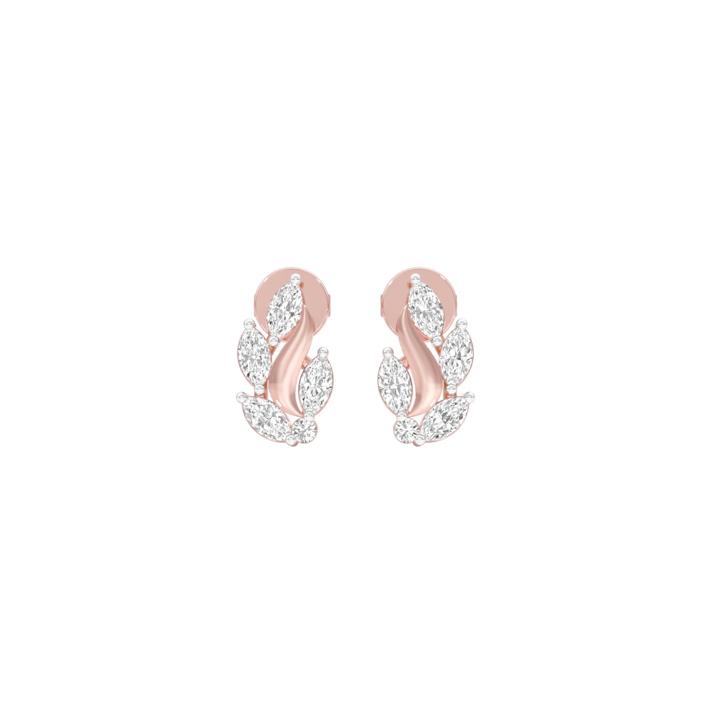 Botanica Diamond Stud Earrings 18 KT / Rose Gold