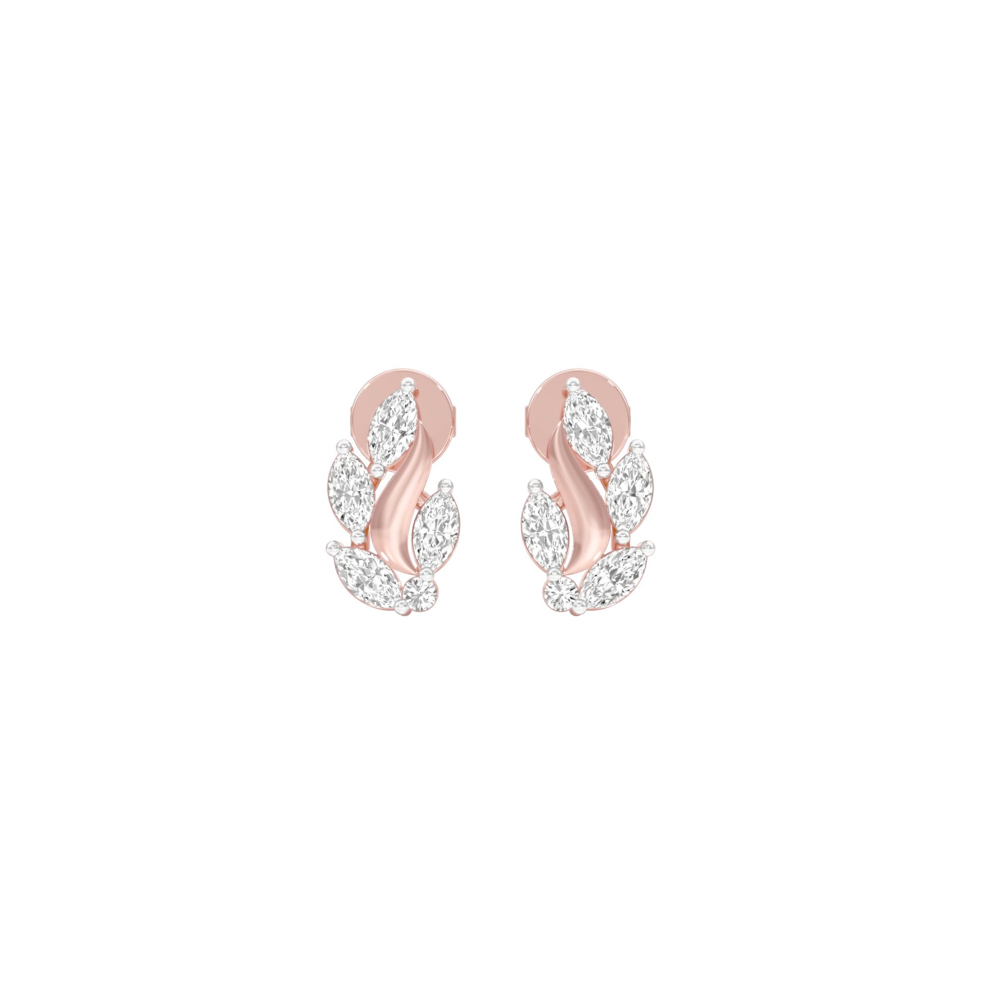 Botanica Diamond Stud Earrings 18 KT / Rose Gold