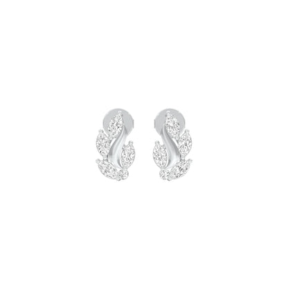 Botanica Diamond Stud Earrings 18 KT / White Gold