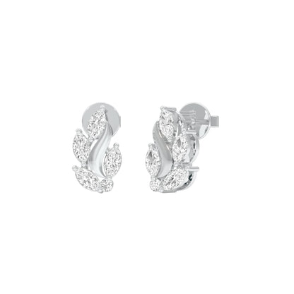 Botanica Diamond Stud Earrings 18 KT / White Gold