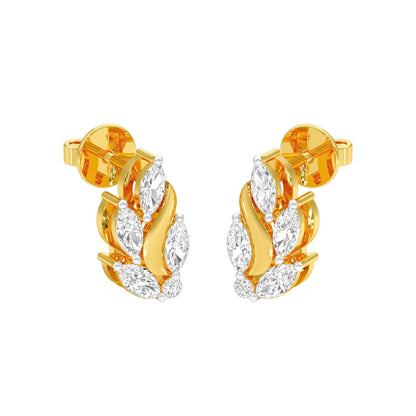 Botanica Diamond Stud Earrings 18 KT / Yellow Gold