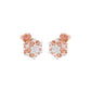 Celeste Bloom Diamond Stud Earrings 18 KT / Rose Gold