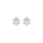 Celeste Bloom Diamond Stud Earrings 18 KT / White Gold