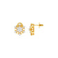 Celeste Bloom Diamond Stud Earrings 18 KT / Yellow Gold