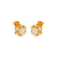 Celeste Bloom Diamond Stud Earrings 18 KT / Yellow Gold
