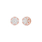 Glowline Diamond Stud Earrings 18 KT / Rose Gold