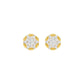 Glowline Diamond Stud Earrings 18 KT / Yellow Gold