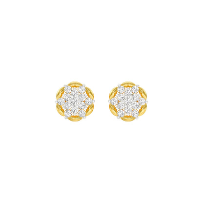 Glowline Diamond Stud Earrings 18 KT / Yellow Gold