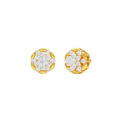 Glowline Diamond Stud Earrings 18 KT / Yellow Gold