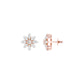 Botanic Blush Diamond Stud Earrings 18 KT / Rose Gold