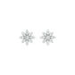 Botanic Blush Diamond Stud Earrings 18 KT / White Gold