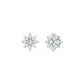 Botanic Blush Diamond Stud Earrings 18 KT / White Gold