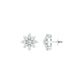 Botanic Blush Diamond Stud Earrings 18 KT / White Gold