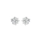 Botanic Blush Diamond Stud Earrings 18 KT / White Gold