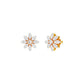 Botanic Blush Diamond Stud Earrings 18 KT / Yellow Gold