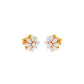 Botanic Blush Diamond Stud Earrings 18 KT / Yellow Gold
