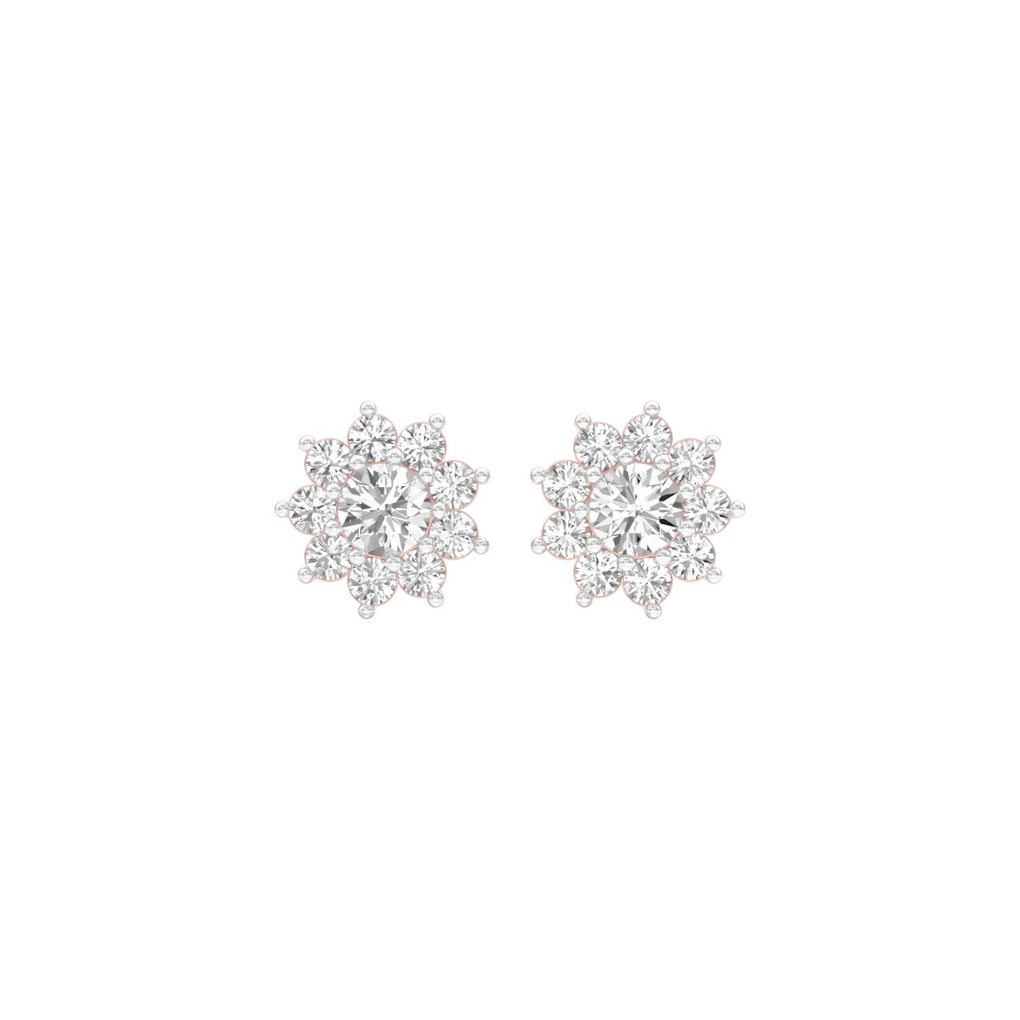 Mini Starlights Diamond Stud Earrings 18 KT / Rose Gold