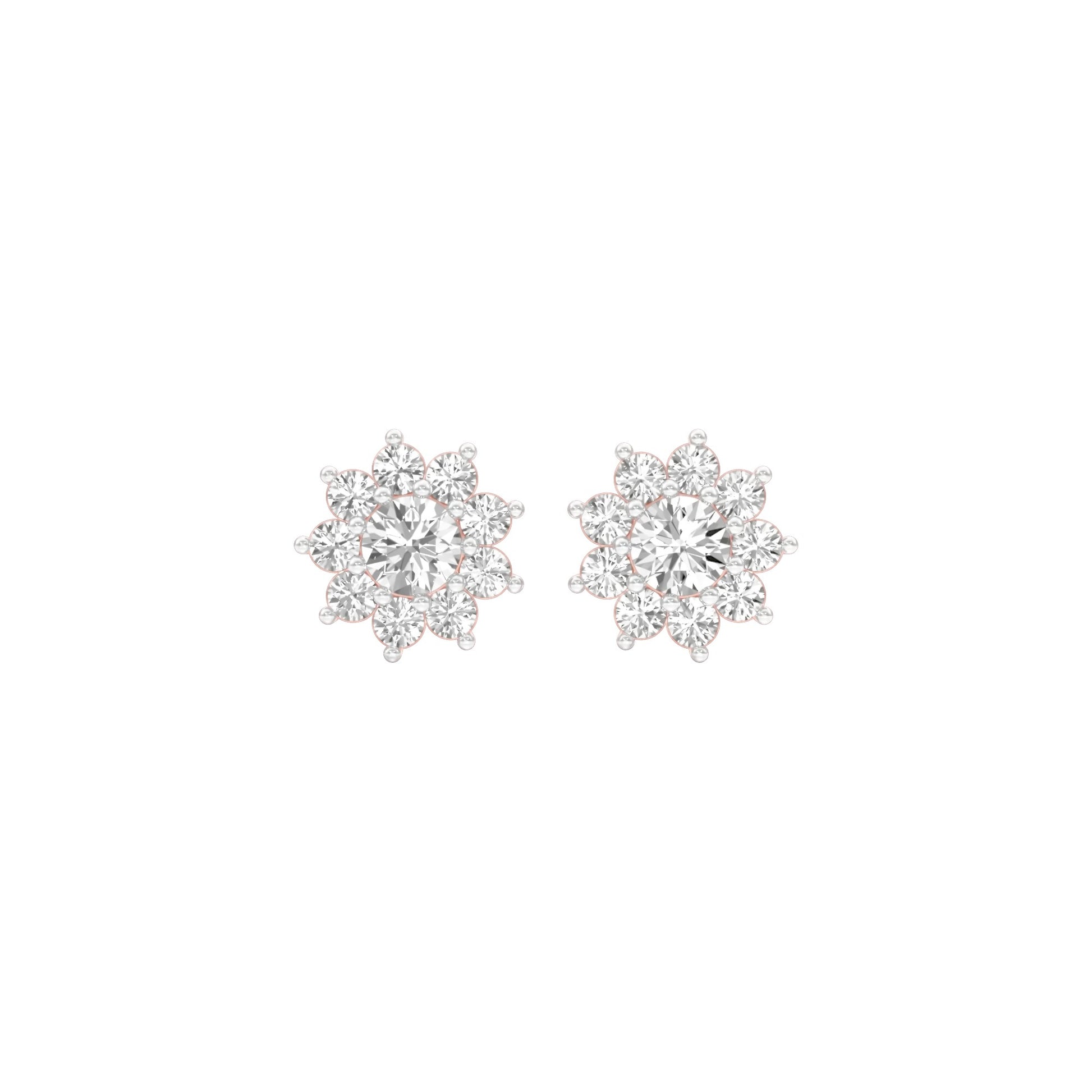 Mini Starlights Diamond Stud Earrings 18 KT / Rose Gold