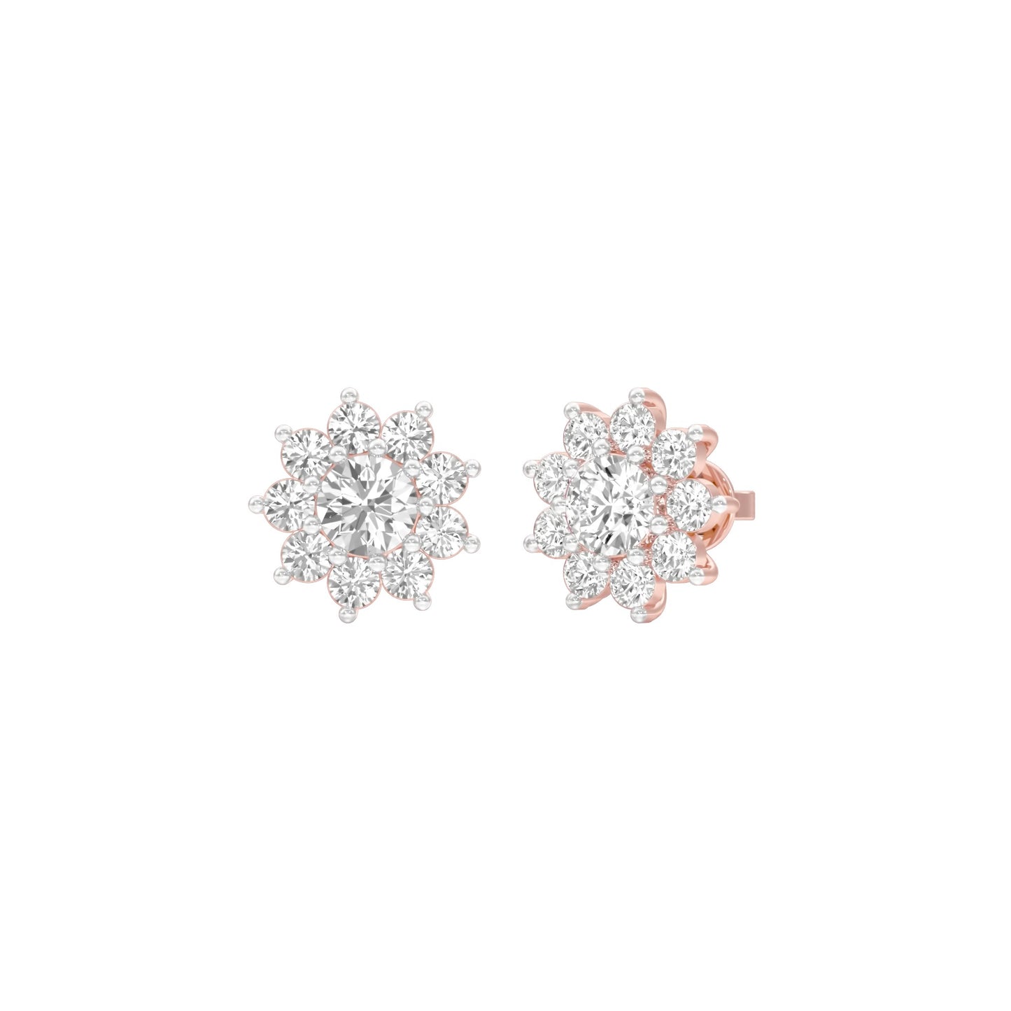 Mini Starlights Diamond Stud Earrings 18 KT / Rose Gold