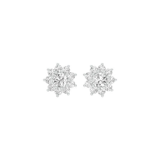Mini Starlights Diamond Stud Earrings 18 KT / White Gold