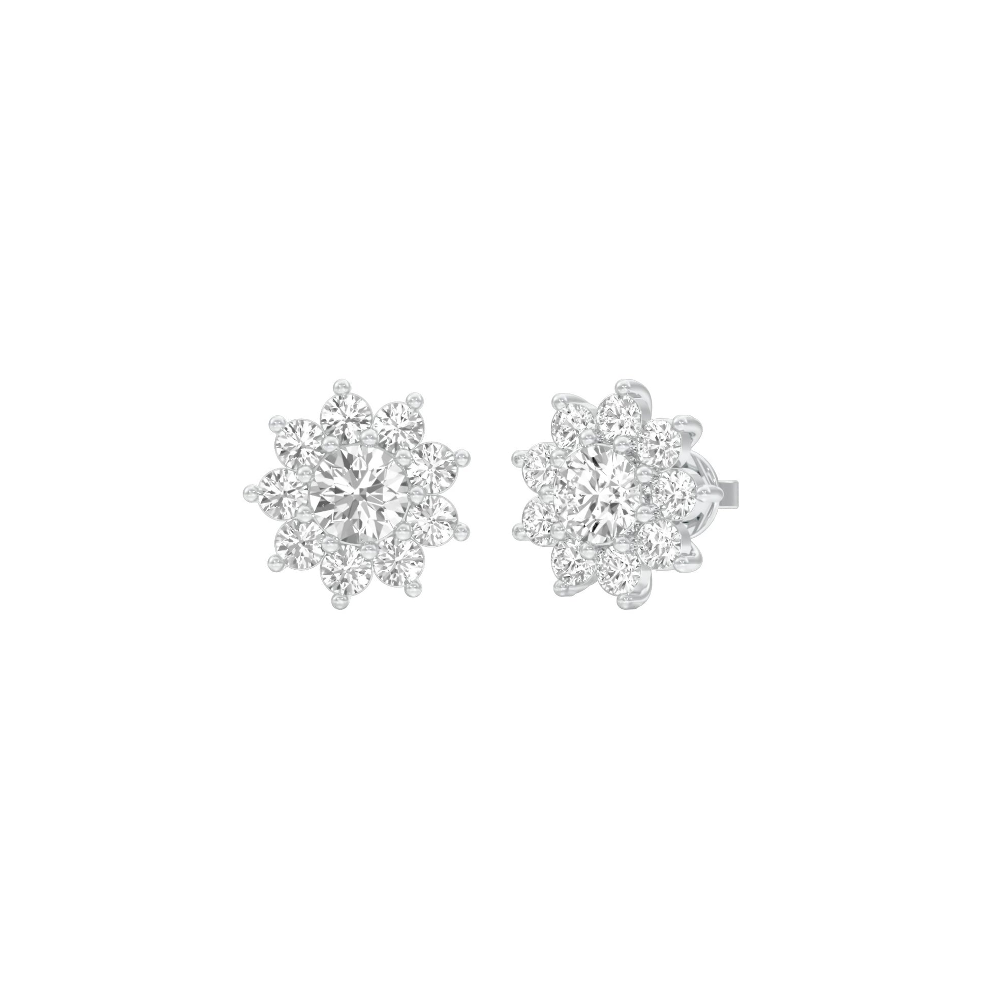Mini Starlights Diamond Stud Earrings 18 KT / White Gold