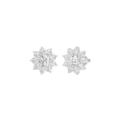 Mini Starlights Diamond Stud Earrings 18 KT / White Gold