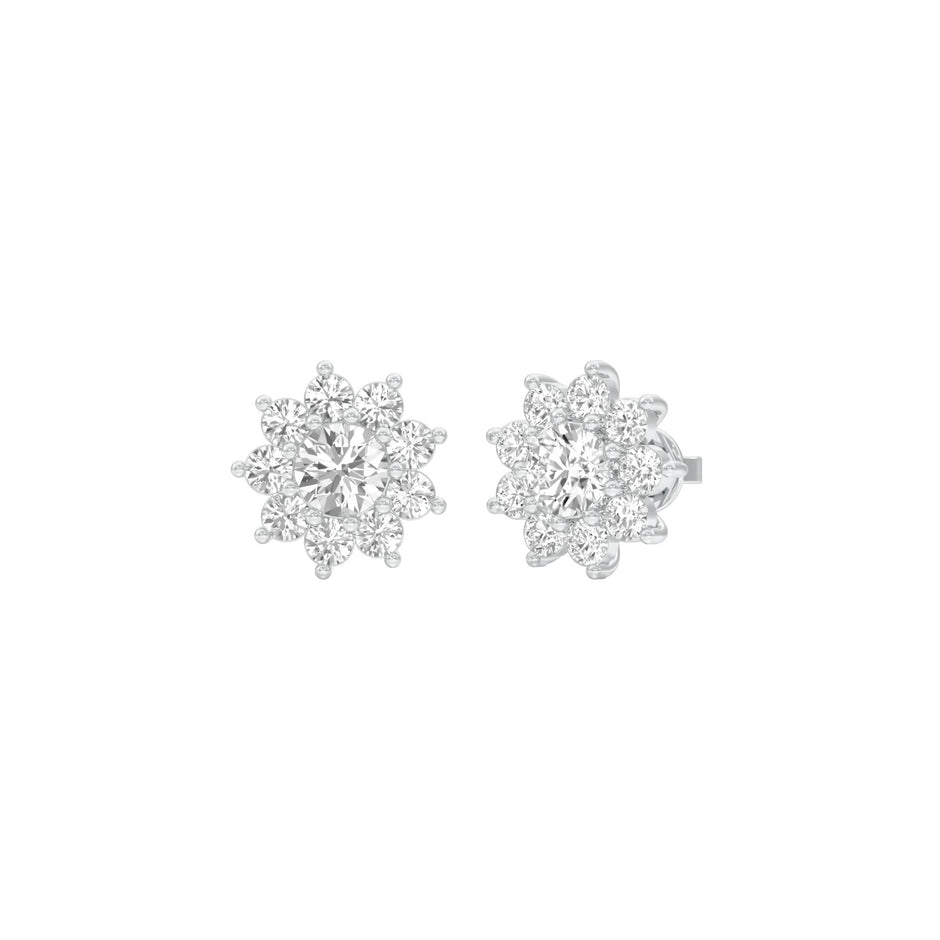 Mini Starlights Diamond Stud Earrings 18 KT / White Gold
