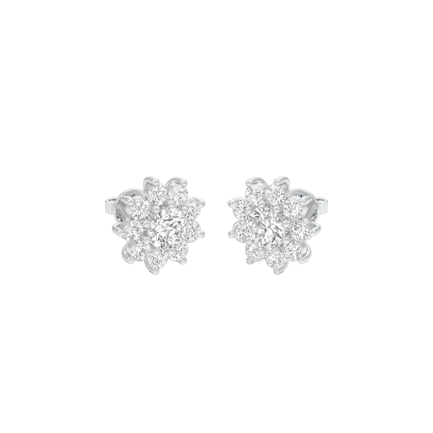 Mini Starlights Diamond Stud Earrings 18 KT / White Gold