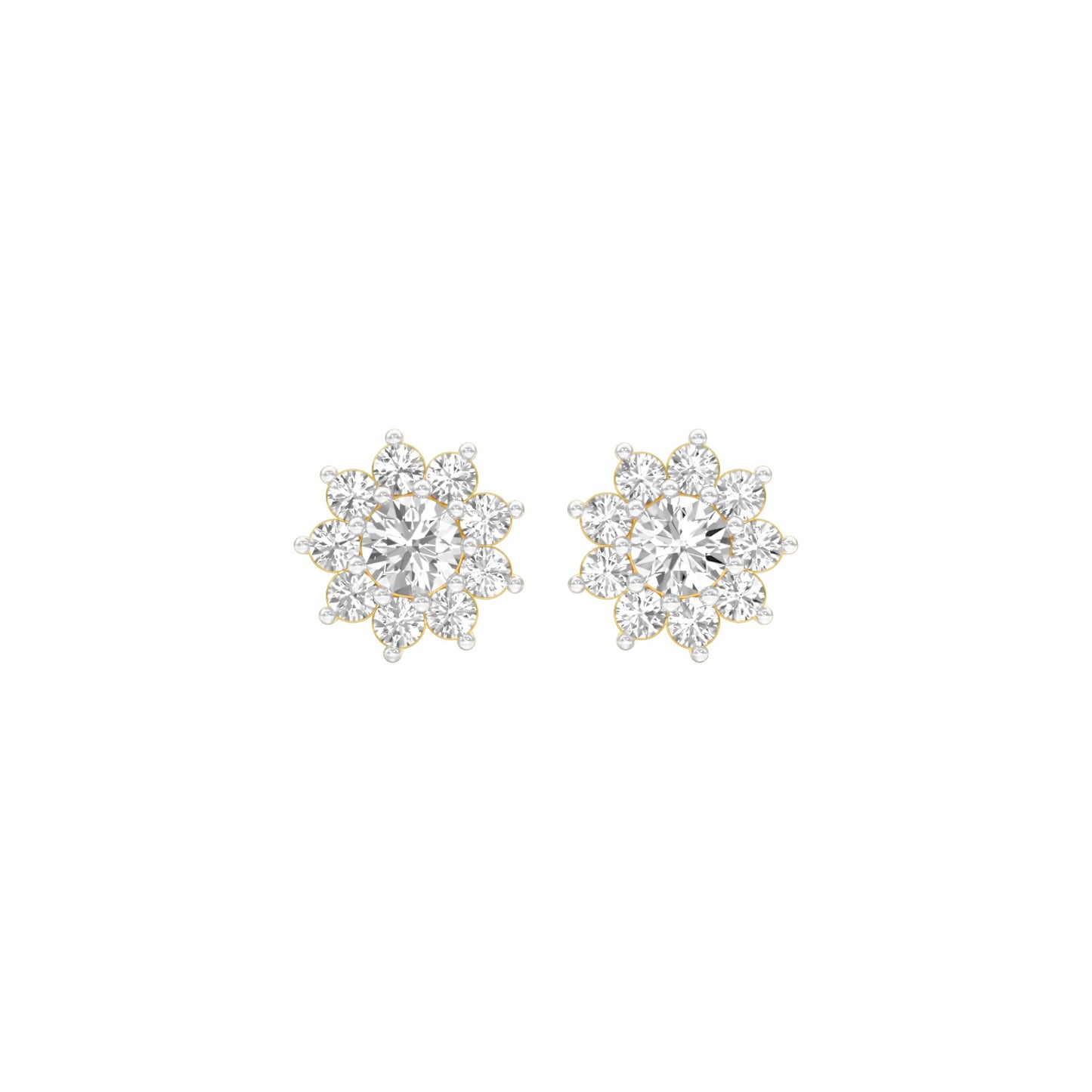 Mini Starlights Diamond Stud Earrings 18 KT / Yellow Gold