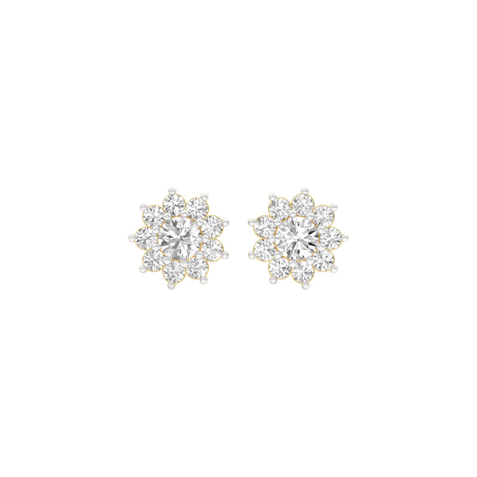 Mini Starlights Diamond Stud Earrings 18 KT / Yellow Gold