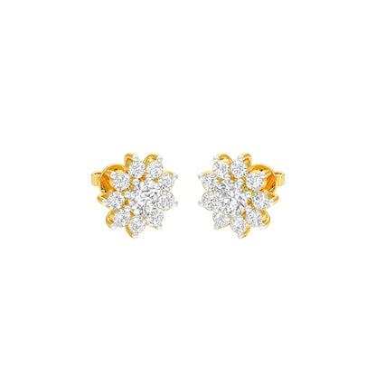 Mini Starlights Diamond Stud Earrings 18 KT / Yellow Gold