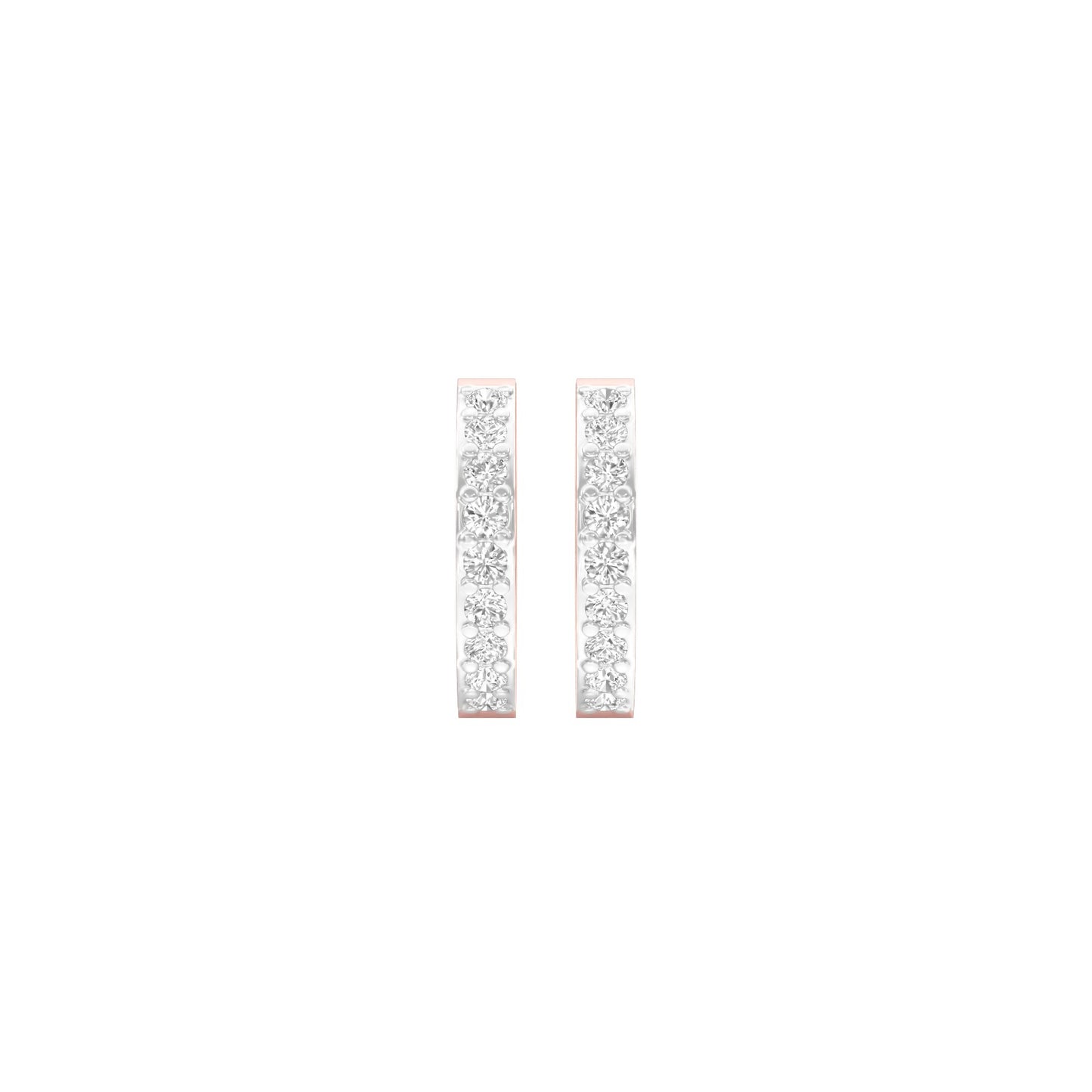 Arcline Diamond Bali Earrings 18 KT / Rose Gold