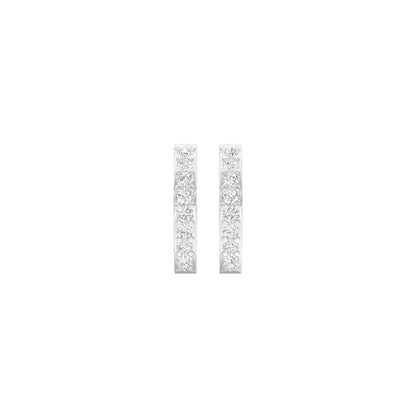 Arcline Diamond Bali Earrings 18 KT / White Gold
