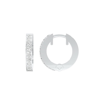Arcline Diamond Bali Earrings 18 KT / White Gold