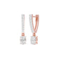 Tiered Diamond Drop Earrings 18 KT / Rose Gold