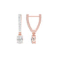 Tiered Diamond Drop Earrings 18 KT / Rose Gold