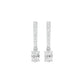 Tiered Diamond Drop Earrings 18 KT / White Gold