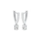 Tiered Diamond Drop Earrings 18 KT / White Gold