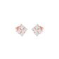 Silent Stars Diamond Stud Earrings 18 KT / Rose Gold
