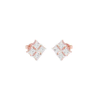 Silent Stars Diamond Stud Earrings 18 KT / Rose Gold