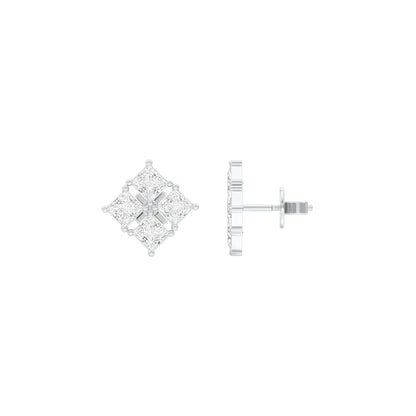 Silent Stars Diamond Stud Earrings 18 KT / White Gold