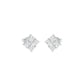 Silent Stars Diamond Stud Earrings 18 KT / White Gold