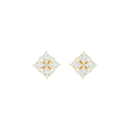 Silent Stars Diamond Stud Earrings 18 KT / Yellow Gold