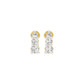 Gleam Block Diamond Stud Earrings 18 KT / Yellow Gold