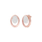 Ripple Light Diamond Stud Earrings 18 KT / Rose Gold